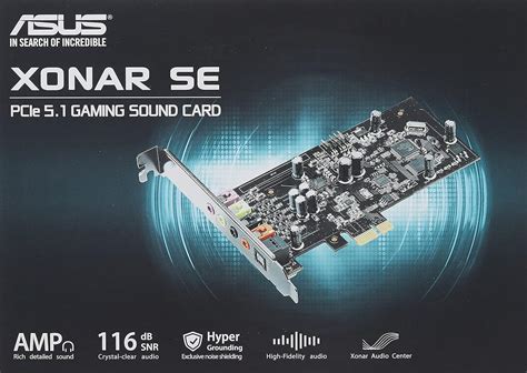 Asus Xonar Se 5.1 Pcie Gaming Sound Card Compatibility